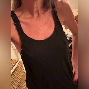 AJE sheer studded singlet, size M